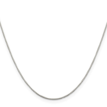 20 Inch Sterling Silver .6mm Mirror Box Chain Necklace