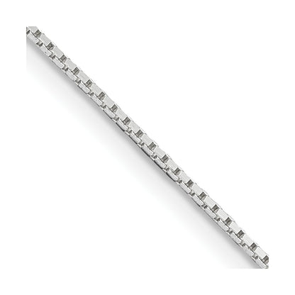 18 Inch Sterling Silver .6mm Mirror Box Chain Necklace