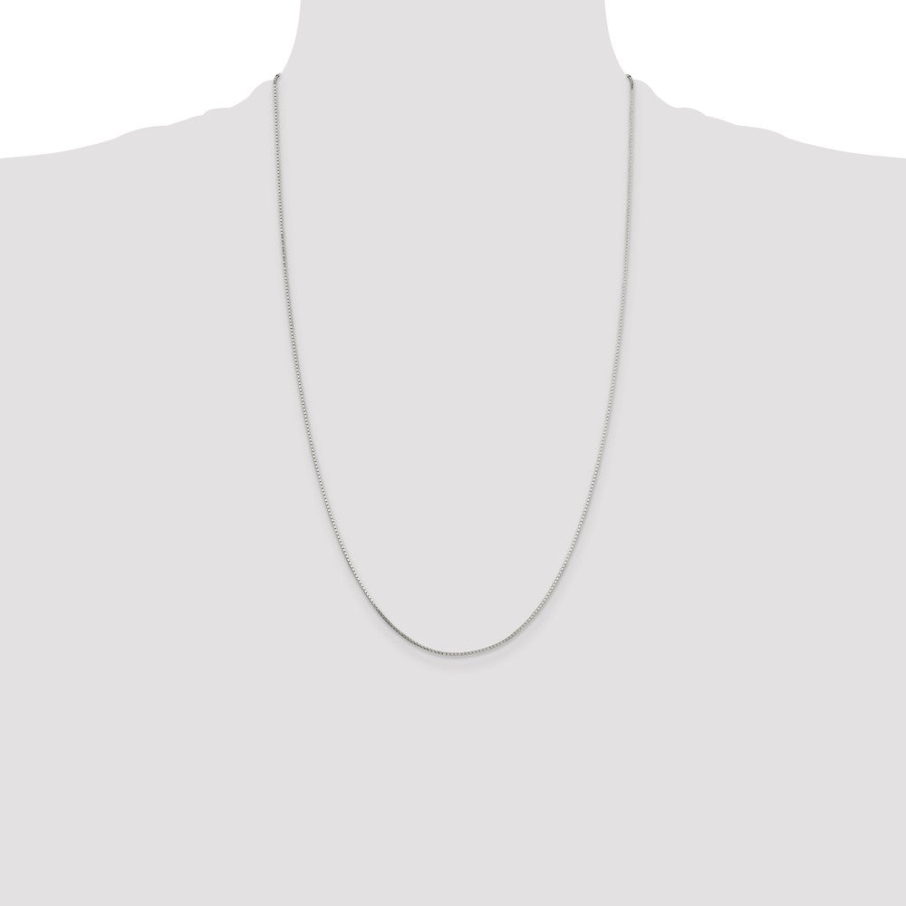 26 Inch Sterling Silver .7mm Mirror Box Chain Necklace
