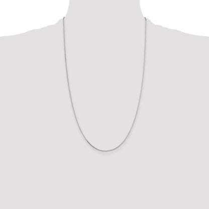 26 Inch Sterling Silver .7mm Mirror Box Chain Necklace