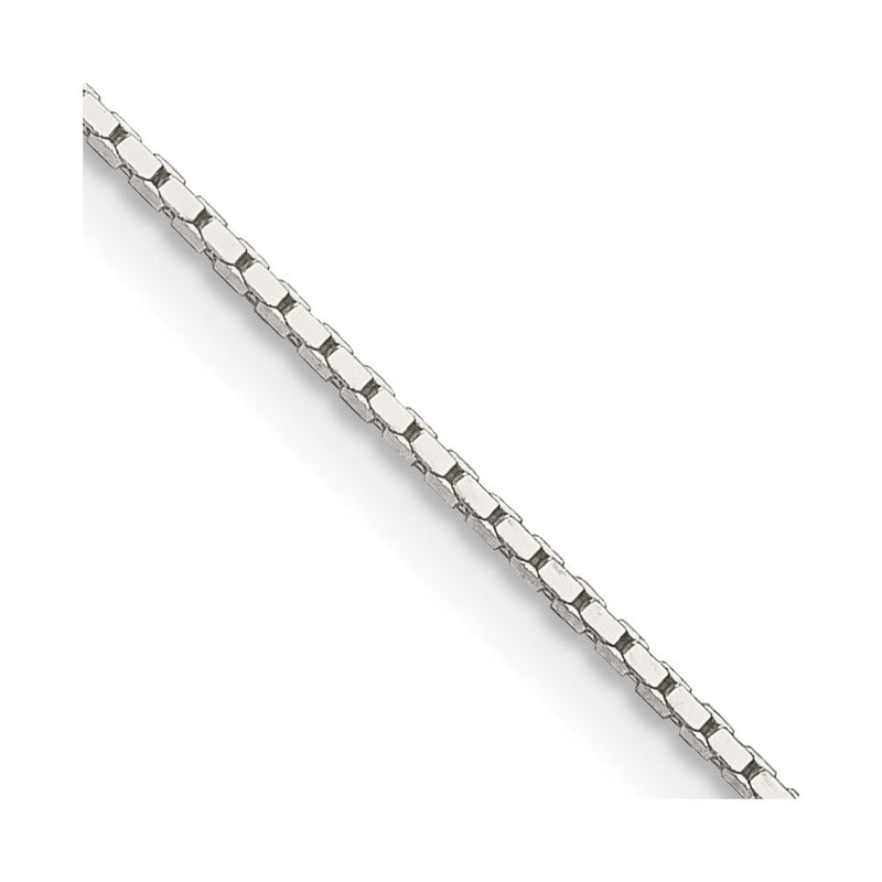 Sterling Silver .7mm Mirror Box Chain W/ Ext. Necklace