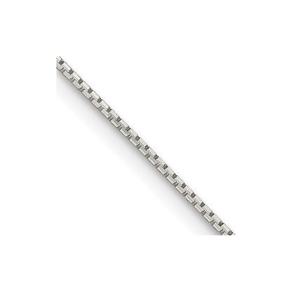 16 Inch Sterling Silver .6mm 8 Sided Diamond-Cut Mirror Box Chain Necklace