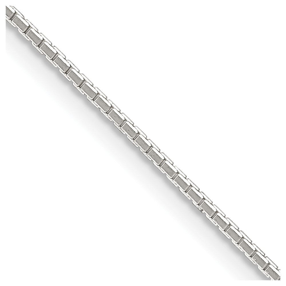 16 Inch Sterling Silver .9mm 8 Sided Diamond-Cut Mirror Box Chain Necklace