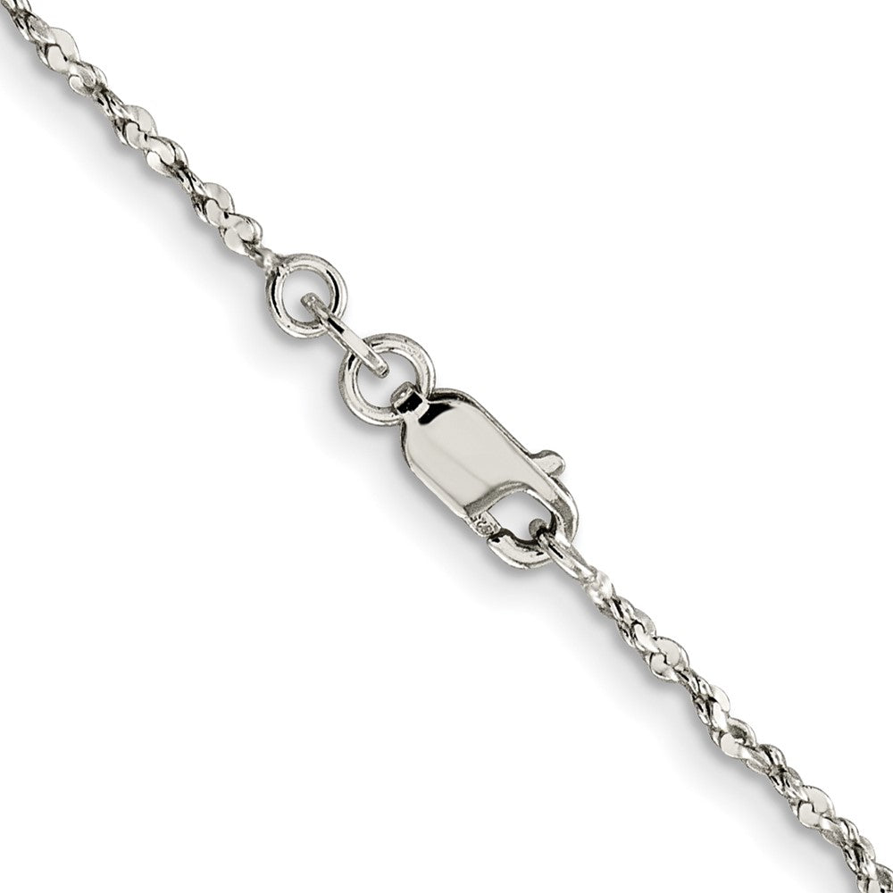 24 Inch Sterling Silver 1.6mm Twisted Serpentine Chain Necklace