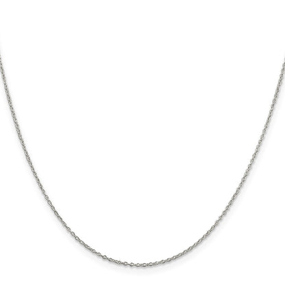 16 Inch Sterling Silver 1.10mm Forzantina Cable Chain Necklace