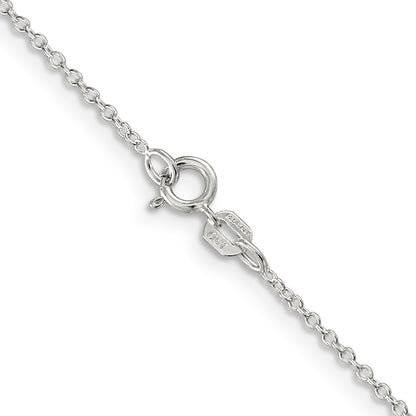 22 Inch Sterling Silver 1.10mm Forzantina Cable Chain Necklace