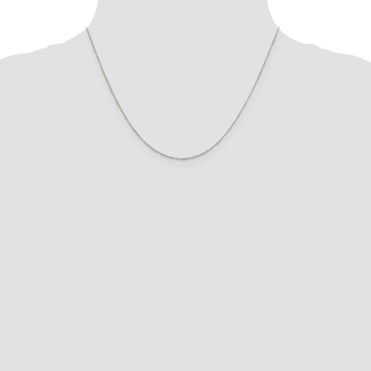 18 Inch Sterling Silver 1.10mm Forzantina Cable Chain Necklace