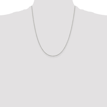 22 Inch Sterling Silver 1.10mm Forzantina Cable Chain Necklace