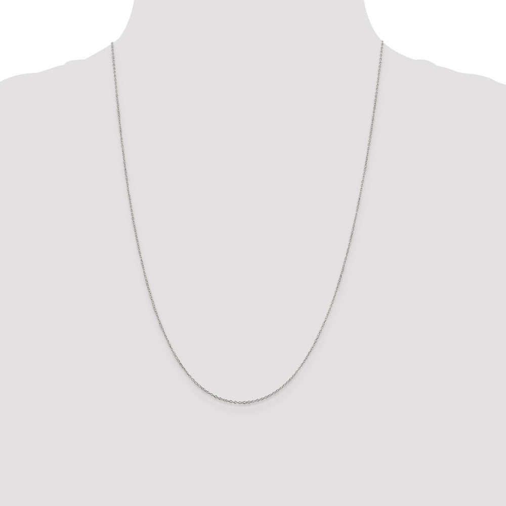 24 Inch Sterling Silver 1.10mm Forzantina Cable Chain Necklace