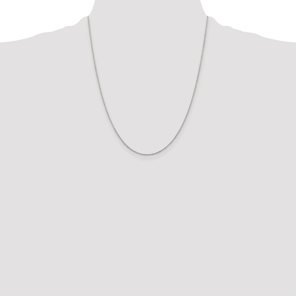 22 Inch Sterling Silver 1.30mm Forzantina Cable Chain Necklace