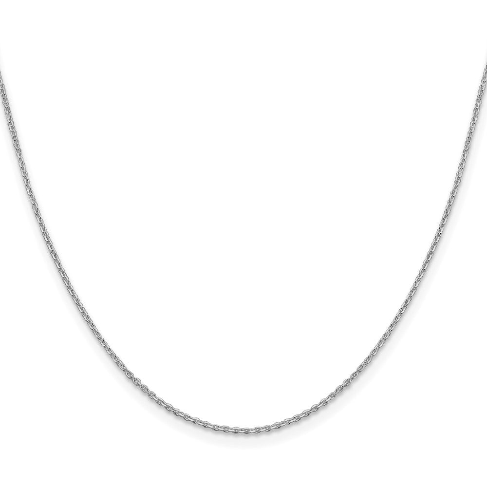 16 Inch Sterling Silver Rhodium-Plated 1.25mm Diamond-Cut Forzantina Cable Chain Necklace