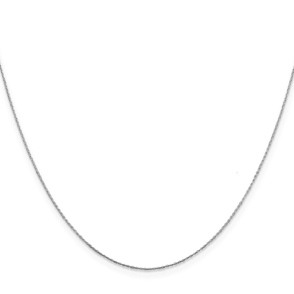 22 Inch Sterling Silver .6mm Oval Box Chain Necklace