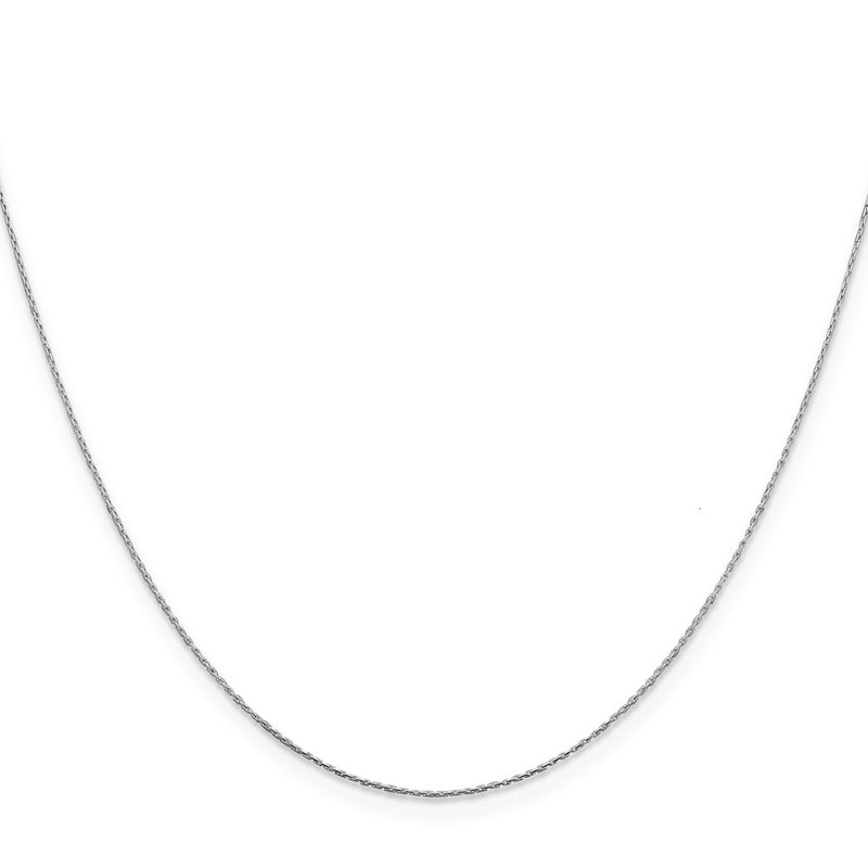 22 Inch Sterling Silver .6mm Oval Box Chain Necklace