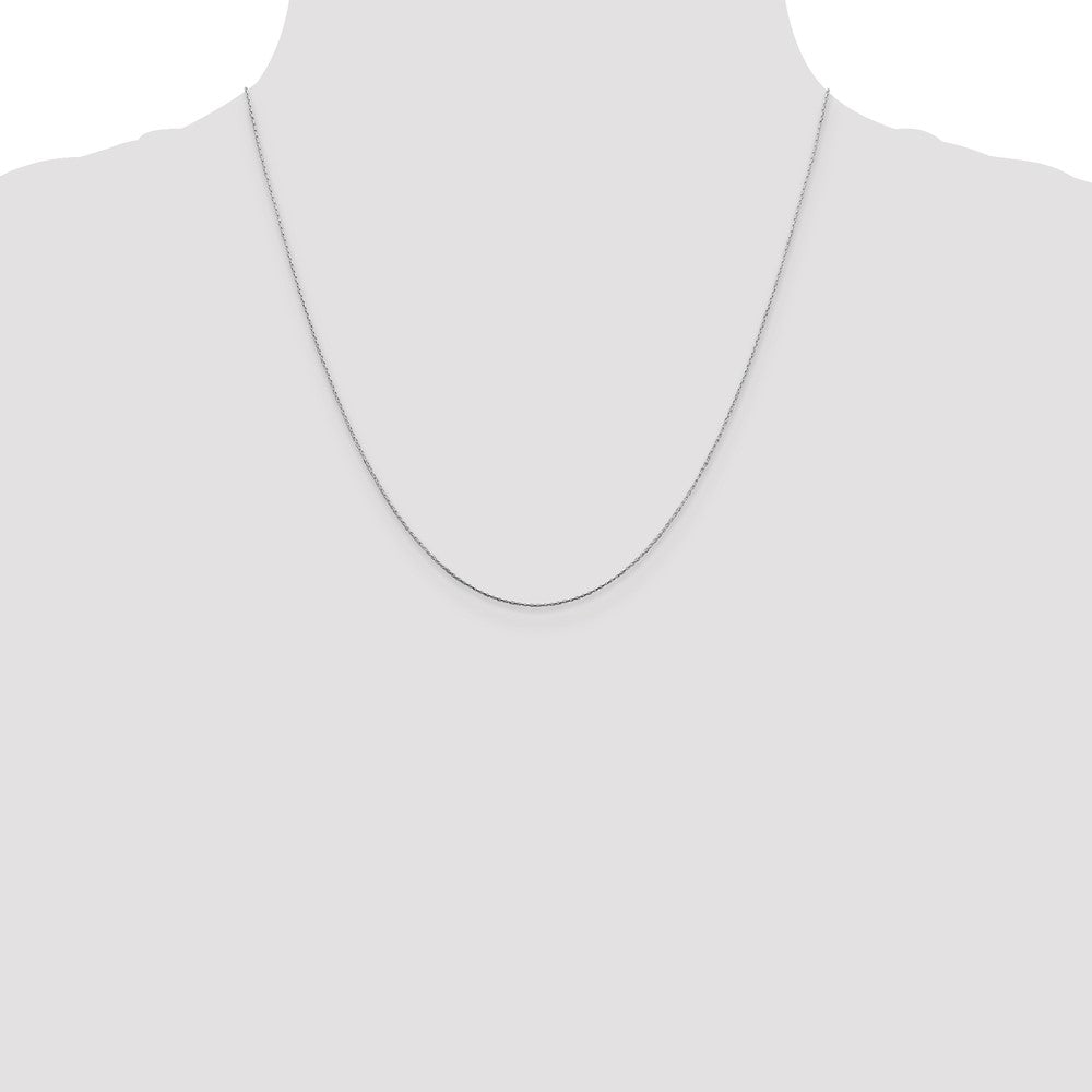 20 Inch Sterling Silver .6mm Oval Box Chain Necklace