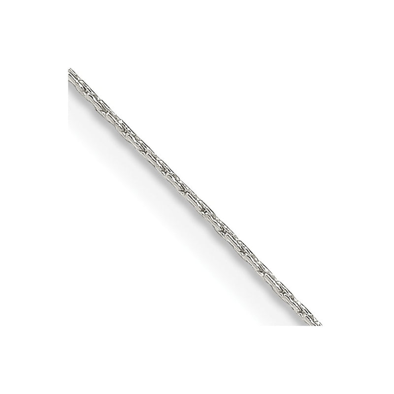 22 Inch Sterling Silver .6mm Oval Box Chain Necklace