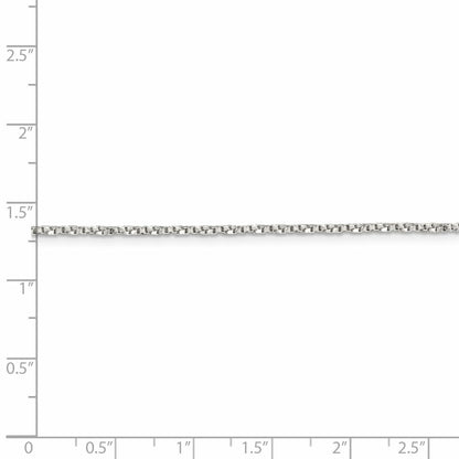 26 Inch Sterling Silver 1.35mm Twisted Box Chain Necklace
