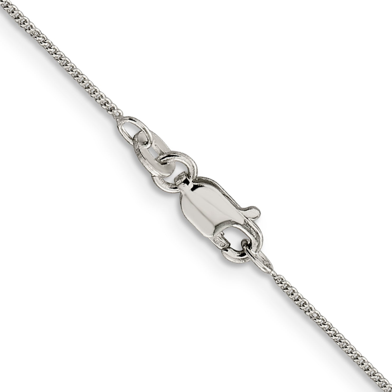 14 Inch Sterling Silver .8mm Curb Chain