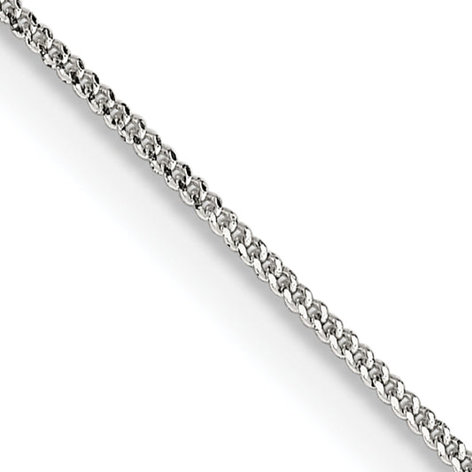 14 Inch Sterling Silver .8mm Curb Chain