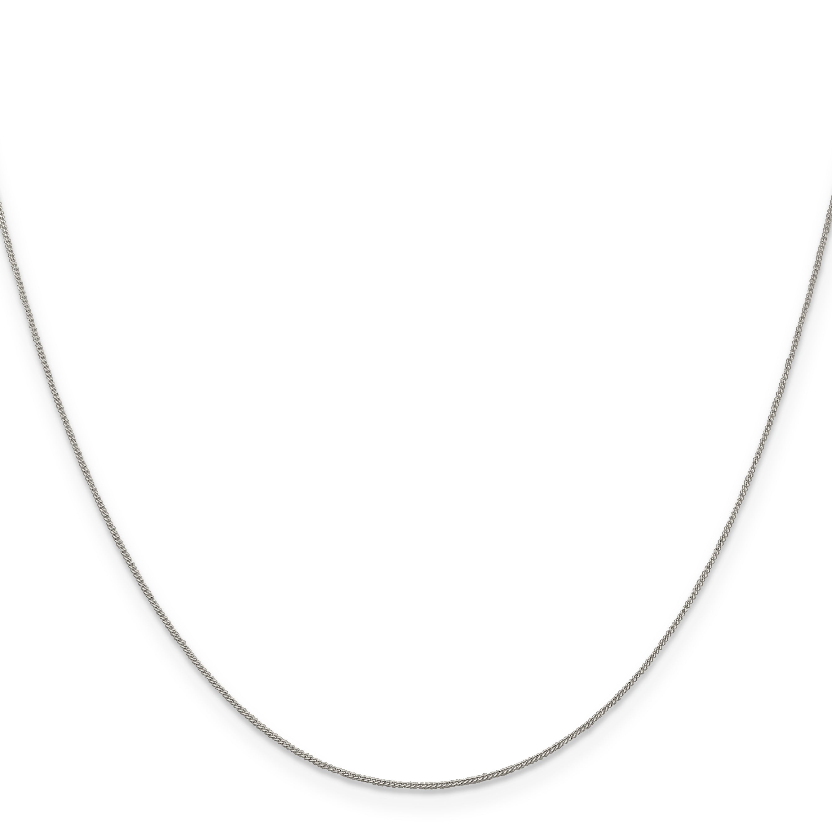 14 Inch Sterling Silver .5mm Curb Chain