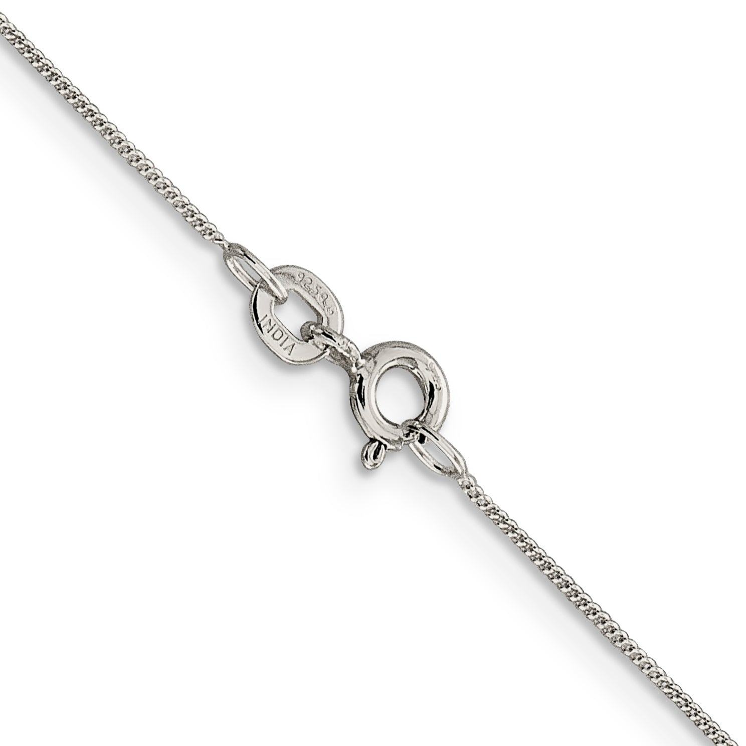 14 Inch Sterling Silver .5mm Curb Chain