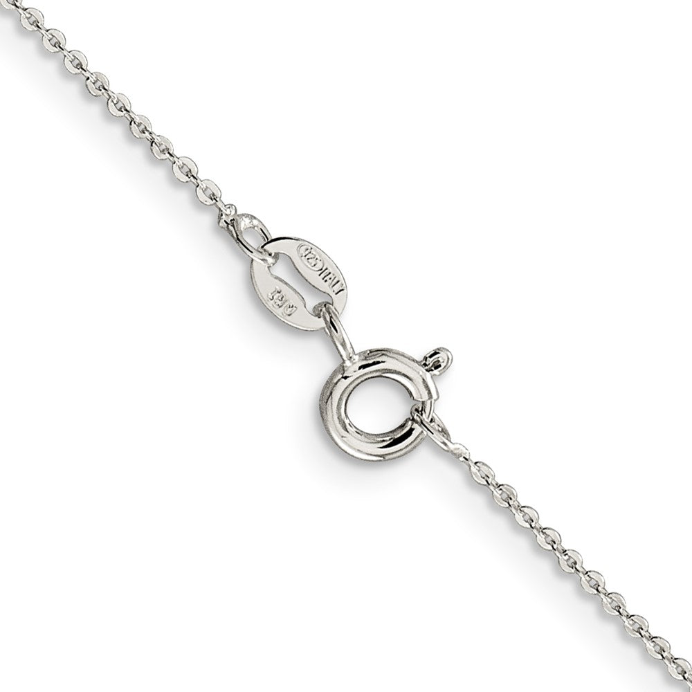30 Inch Sterling Silver 1.15mm Flat Cable Chain Necklace