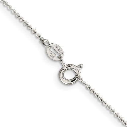 30 Inch Sterling Silver 1.15mm Flat Cable Chain Necklace