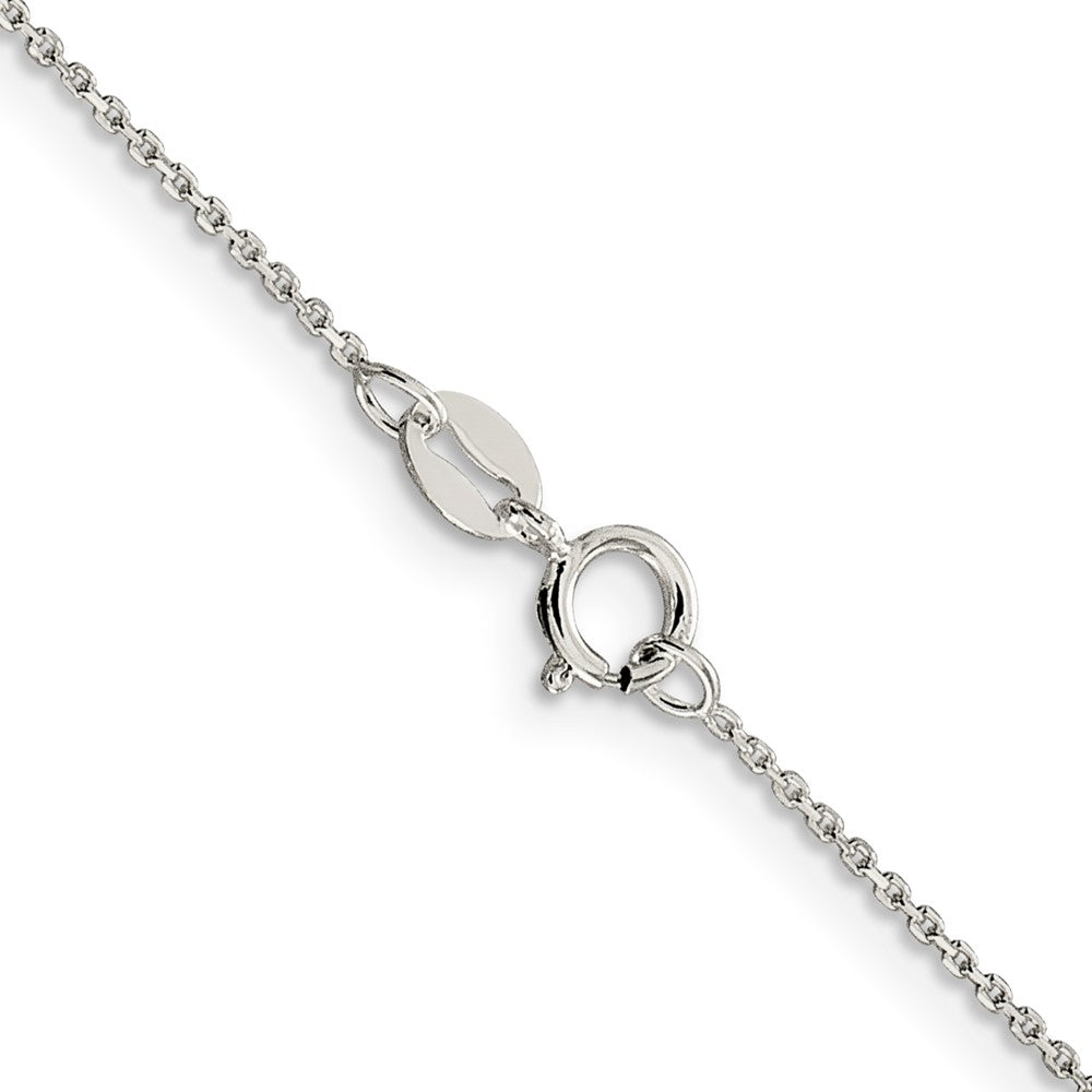 30 Inch Sterling Silver 1mm 8 Sided D/C Cable Chain Necklace
