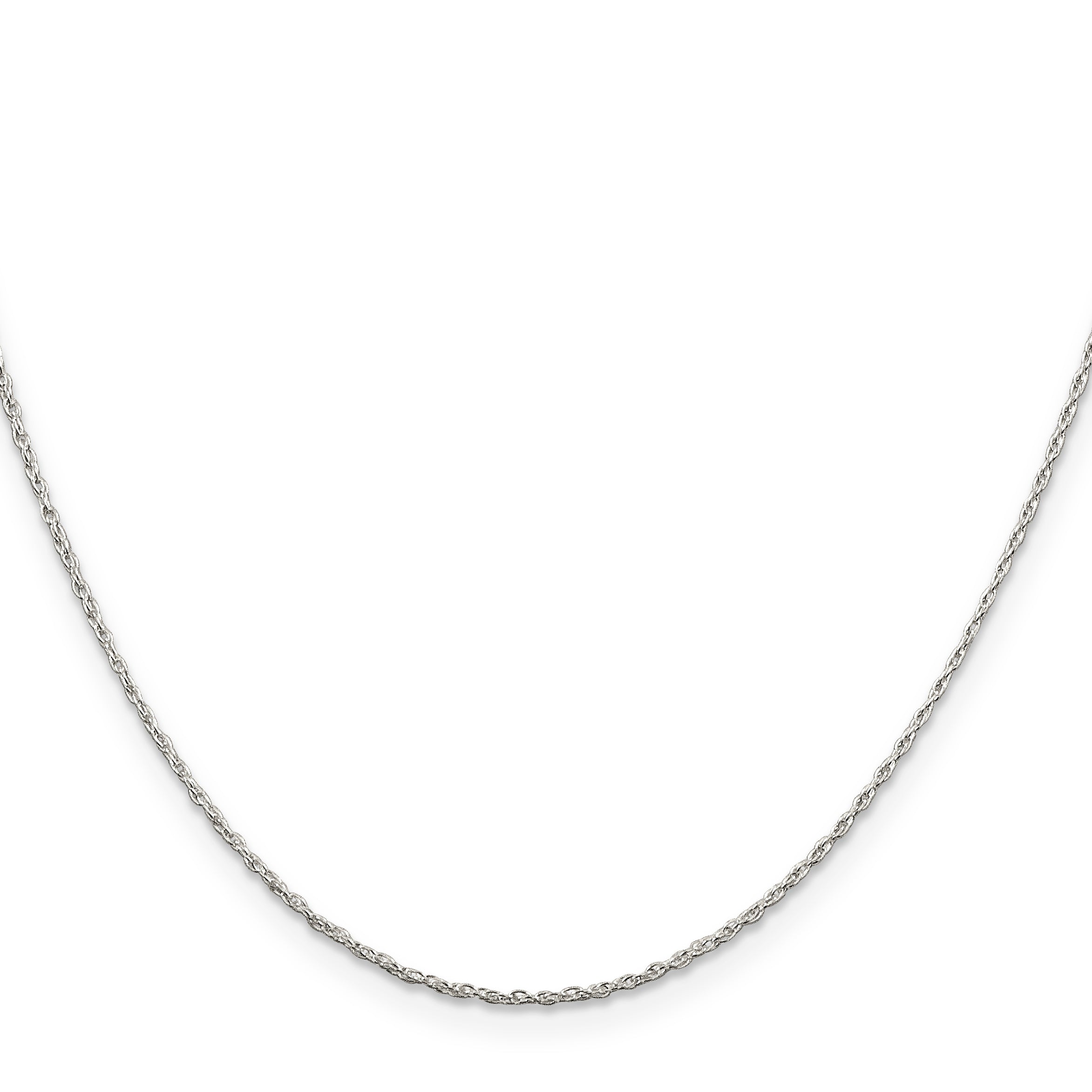 14 Inch Sterling Silver 1.25mm Loose Rope Chain