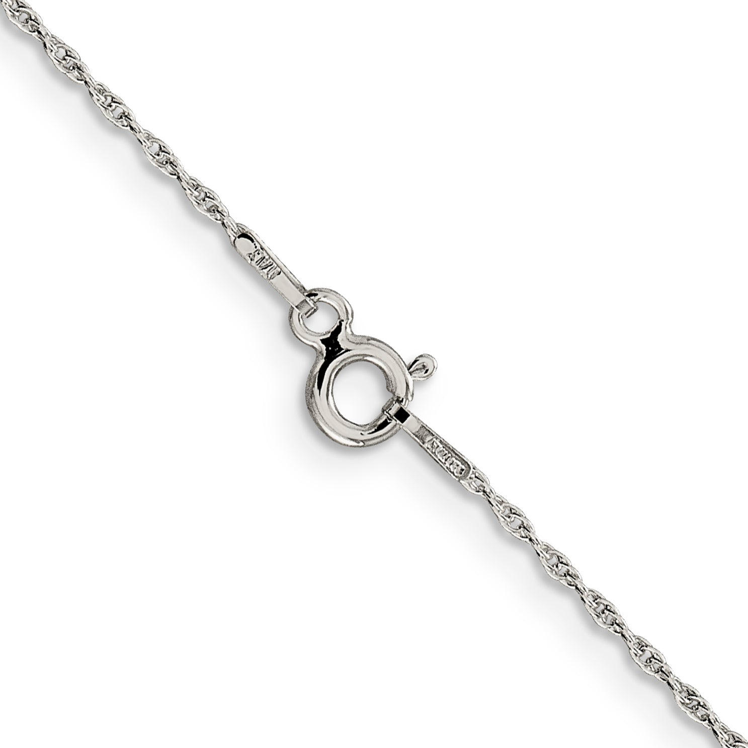 14 Inch Sterling Silver 1.25mm Loose Rope Chain