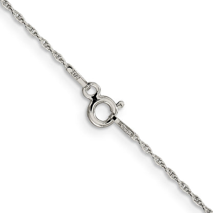 14 Inch Sterling Silver 1.25mm Loose Rope Chain