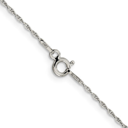 30 Inch Sterling Silver 1.25mm Loose Rope Chain Necklace