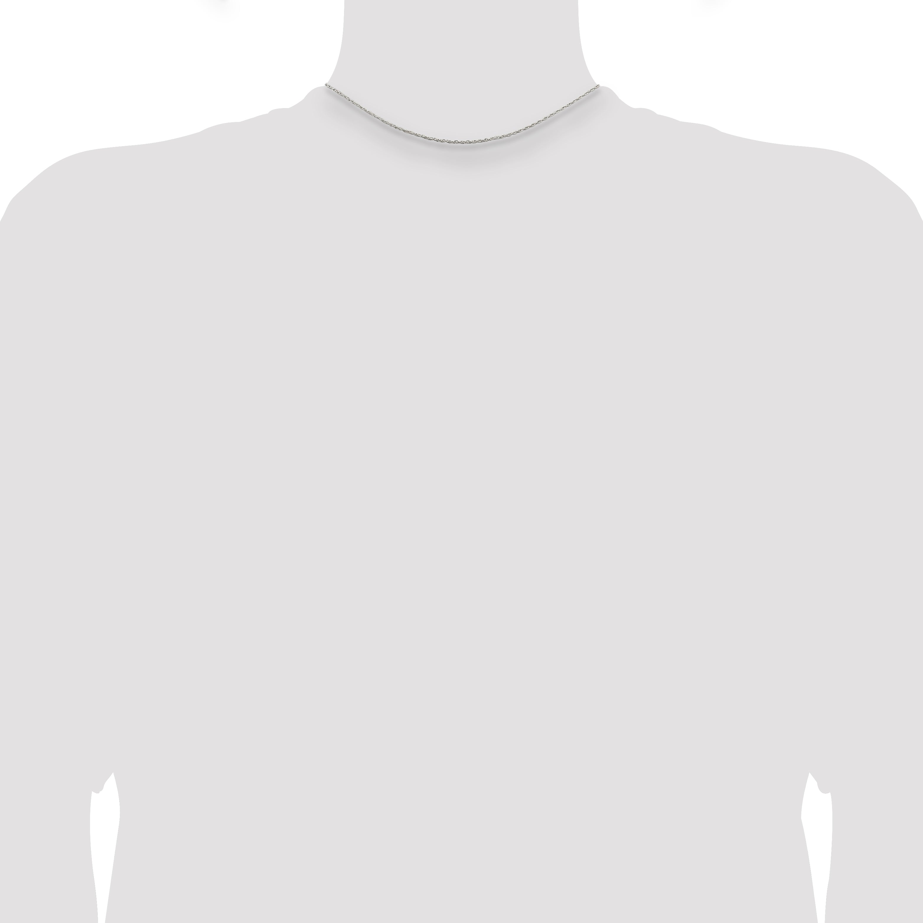 14 Inch Sterling Silver 1.25mm Loose Rope Chain