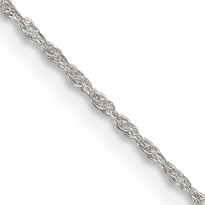 14 Inch Sterling Silver 1.25mm Loose Rope Chain