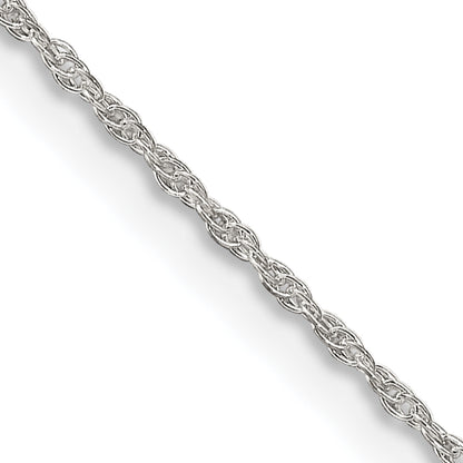 14 Inch Sterling Silver 1.25mm Loose Rope Chain