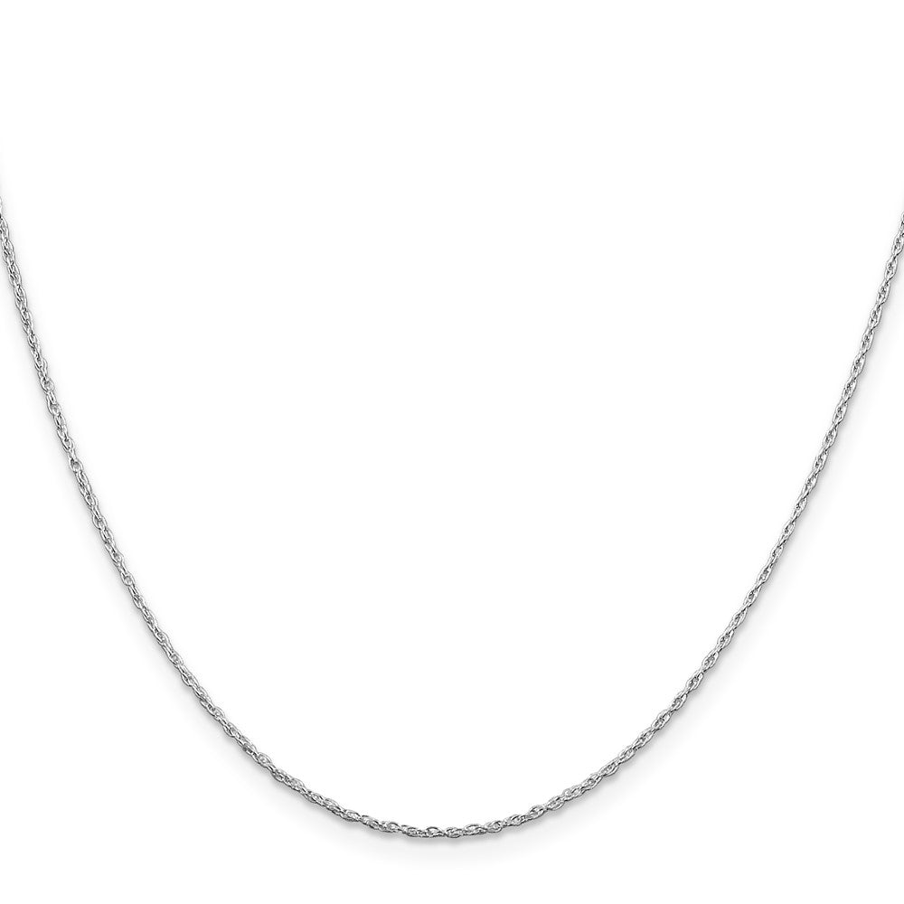 16 Inch Sterling Silver Rhodium-Plated 1.25mm Loose Rope Chain Necklace