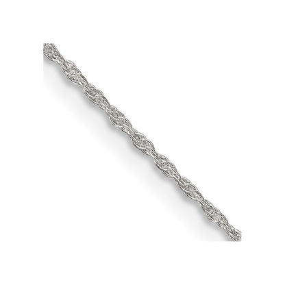30 Inch Sterling Silver 1.25mm Loose Rope Chain Necklace