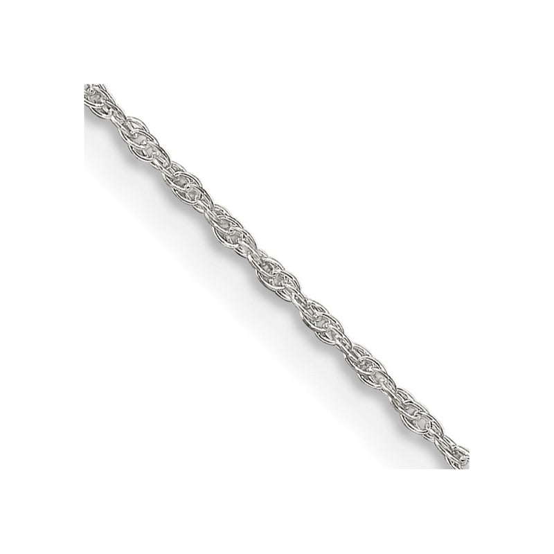 30 Inch Sterling Silver 1.25mm Loose Rope Chain Necklace