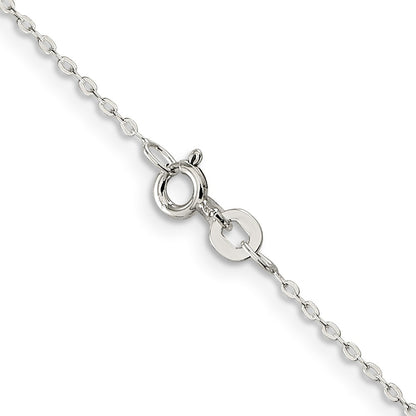 24 Inch Sterling Silver .5mm Flat Link Cable Chain Necklace