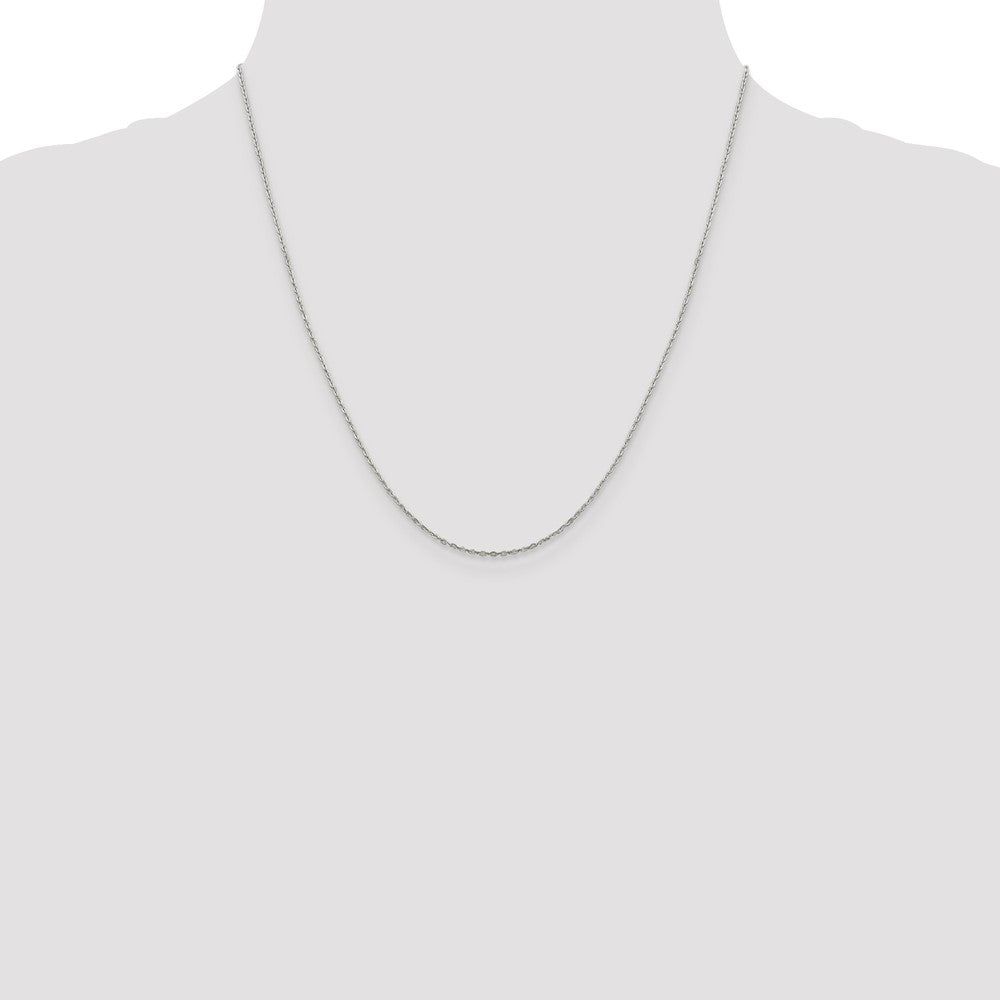 20 Inch Sterling Silver .5mm Flat Link Cable Chain Necklace