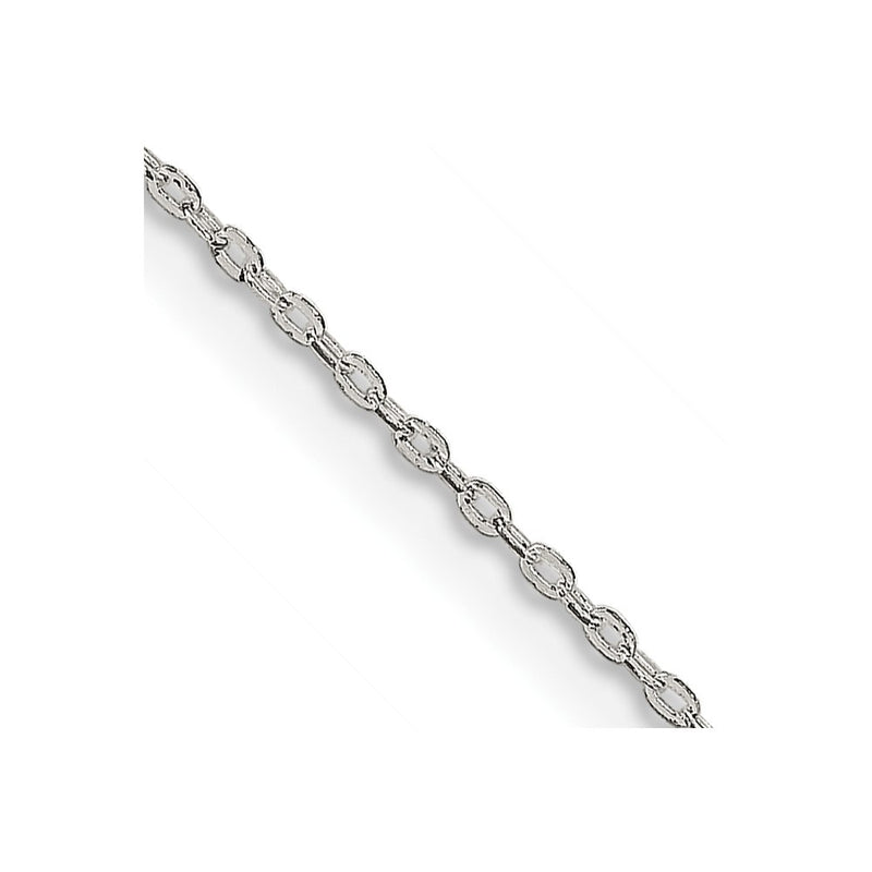 20 Inch Sterling Silver .5mm Flat Link Cable Chain Necklace