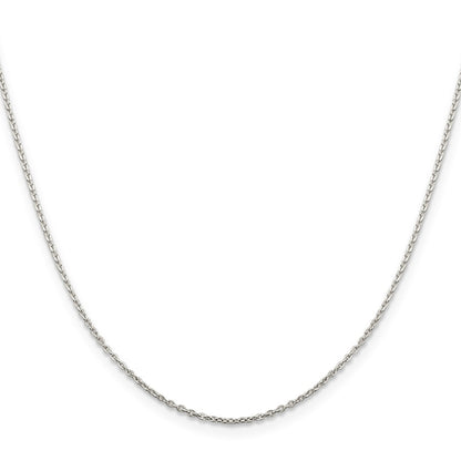 16 Inch Sterling Silver 1mm Flat Link Cable Chain Necklace