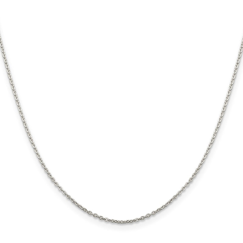 18 Inch Sterling Silver 1mm Flat Link Cable Chain Necklace