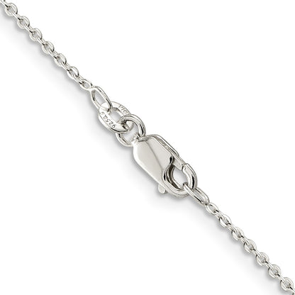 20 Inch Sterling Silver 1mm Flat Link Cable Chain Necklace