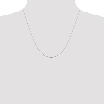 20 Inch Sterling Silver 1mm Flat Link Cable Chain Necklace