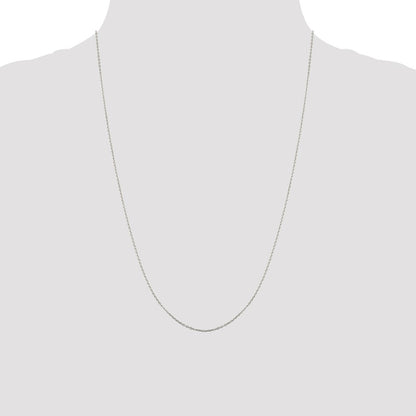 24 Inch Sterling Silver 1mm Flat Link Cable Chain Necklace
