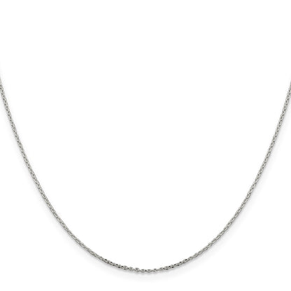 24 Inch Sterling Silver .95mm Diamond-Cut Forzantina Cable Chain Necklace