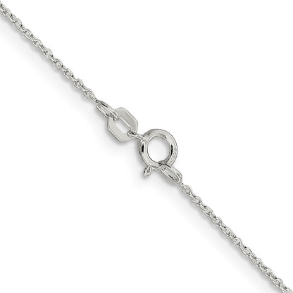 24 Inch Sterling Silver .95mm Diamond-Cut Forzantina Cable Chain Necklace