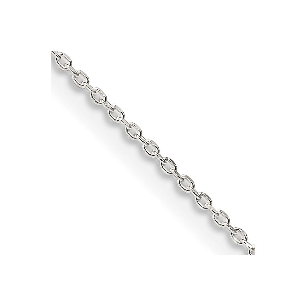 24 Inch Sterling Silver .95mm Diamond-Cut Forzantina Cable Chain Necklace