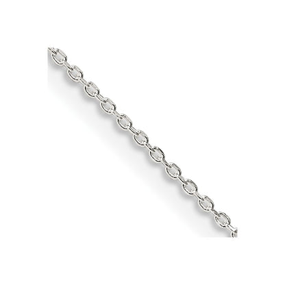 24 Inch Sterling Silver .95mm Diamond-Cut Forzantina Cable Chain Necklace