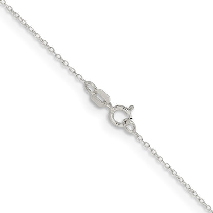 20 Inch Sterling Silver .95mm Forzantina Cable Chain Necklace